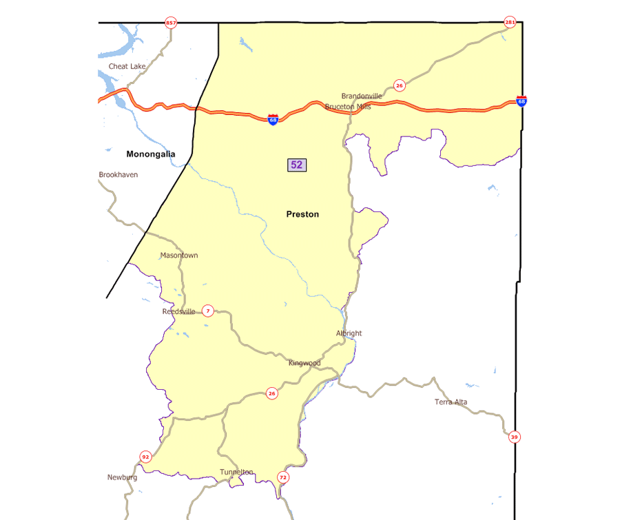 Wv House District 52 Map